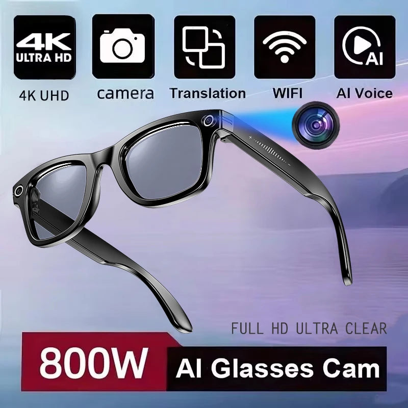 Lunettes Connectées avec Caméra HD et Bluetooth – Capturez chaque instan