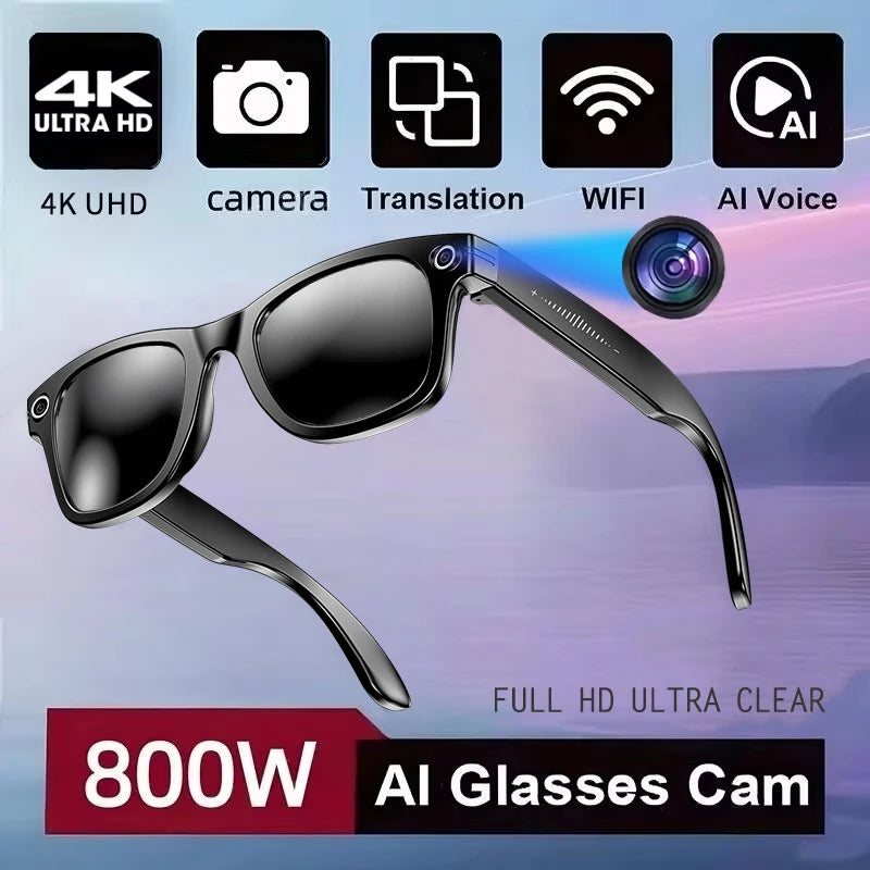 Lunettes Connectées avec Caméra HD et Bluetooth – Capturez chaque instan