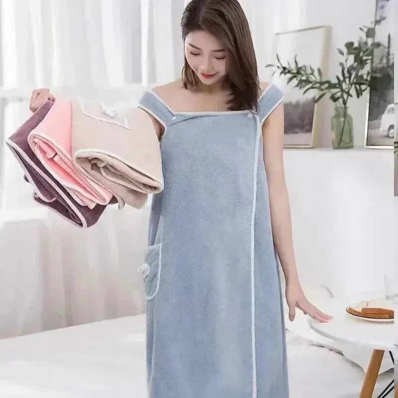 Serviette de Bain Portable Femme – Séchage Rapide avec Bretelles
