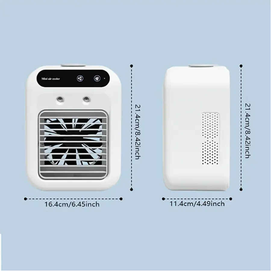 Mini Climatiseur Portable USB – Rafraîchisseur d’Air avec Réservoir 500 ml