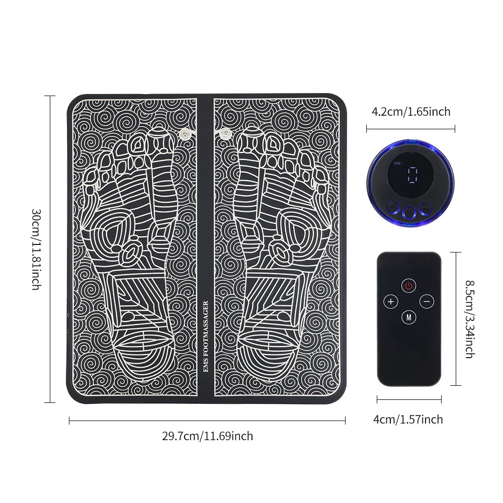 tapis de massages EMS pour les pieds relaxation musculaire
