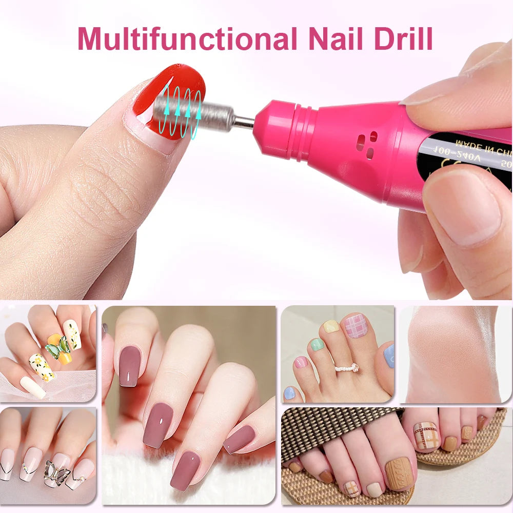 💅 Kit de Manucure Électrique 6 en 1 – Pour des Ongles Parfaits à la Maison