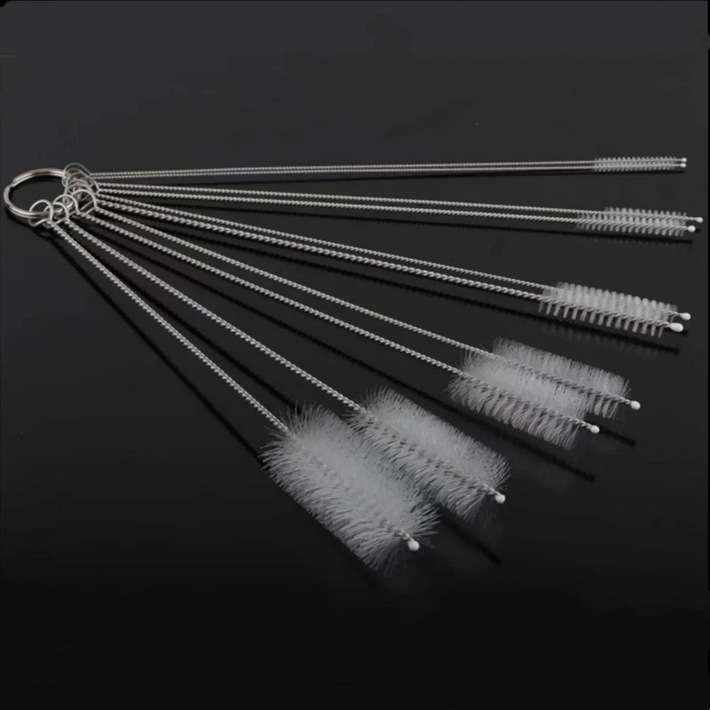 Brosses de nettoyage de bouteilles, 10 pièces, brosse de nettoyage multifonctionnelle en paille réutilisable pour bouteilles