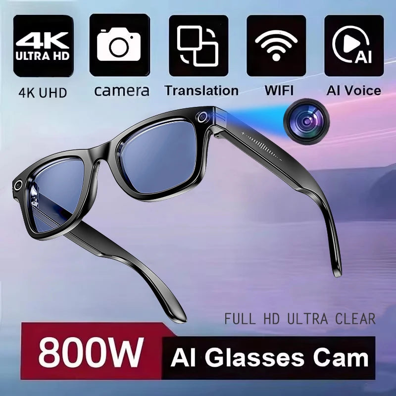 Lunettes Connectées avec Caméra HD et Bluetooth – Capturez chaque instan