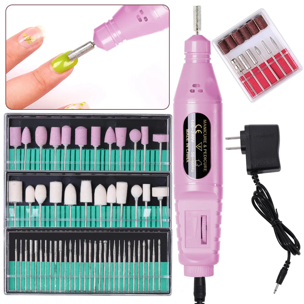 💅 Kit de Manucure Électrique 6 en 1 – Pour des Ongles Parfaits à la Maison