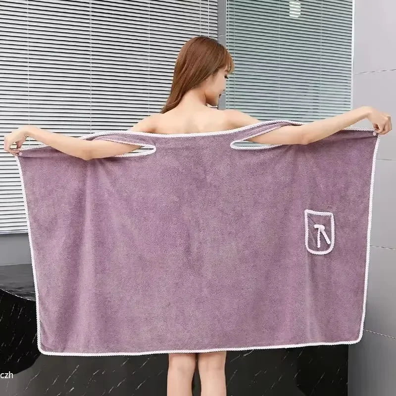 Serviette de Bain Portable Femme – Séchage Rapide avec Bretelles