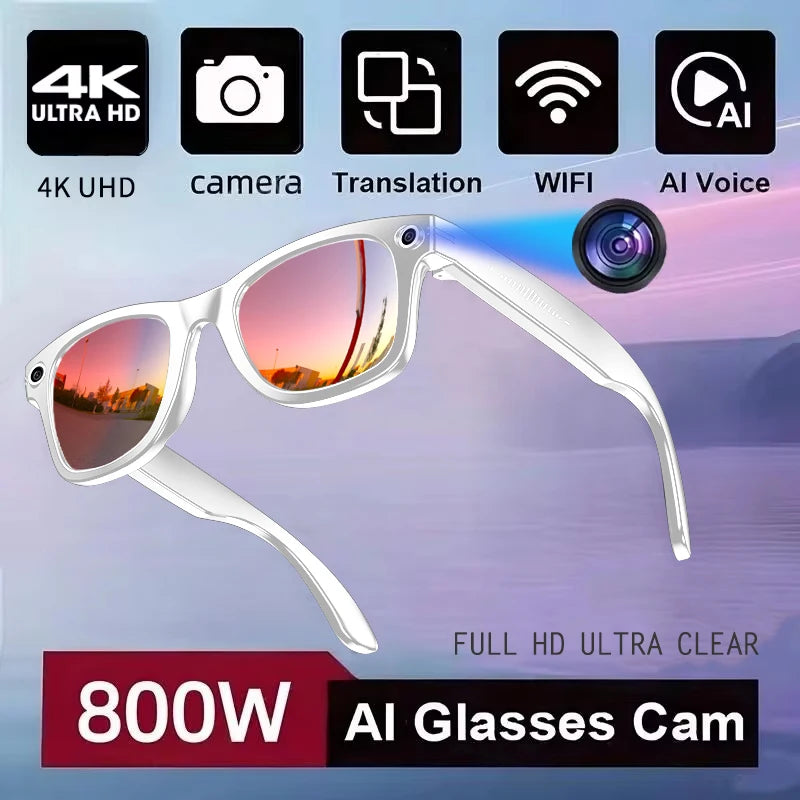 Lunettes Connectées avec Caméra HD et Bluetooth – Capturez chaque instan